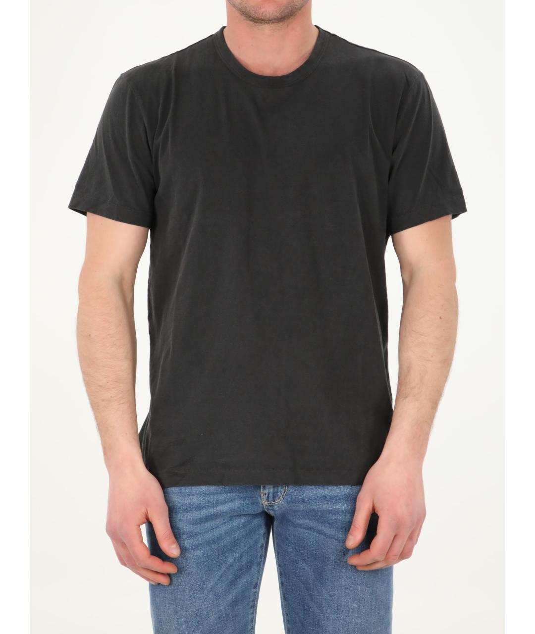 JAMES PERSE Черная хлопковая футболка, фото 1