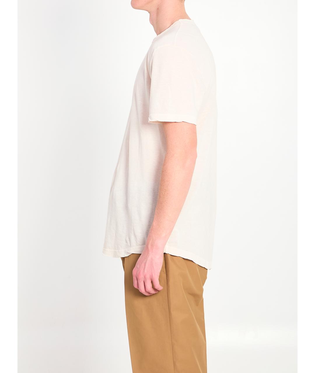 JAMES PERSE Бежевая хлопковая футболка, фото 3