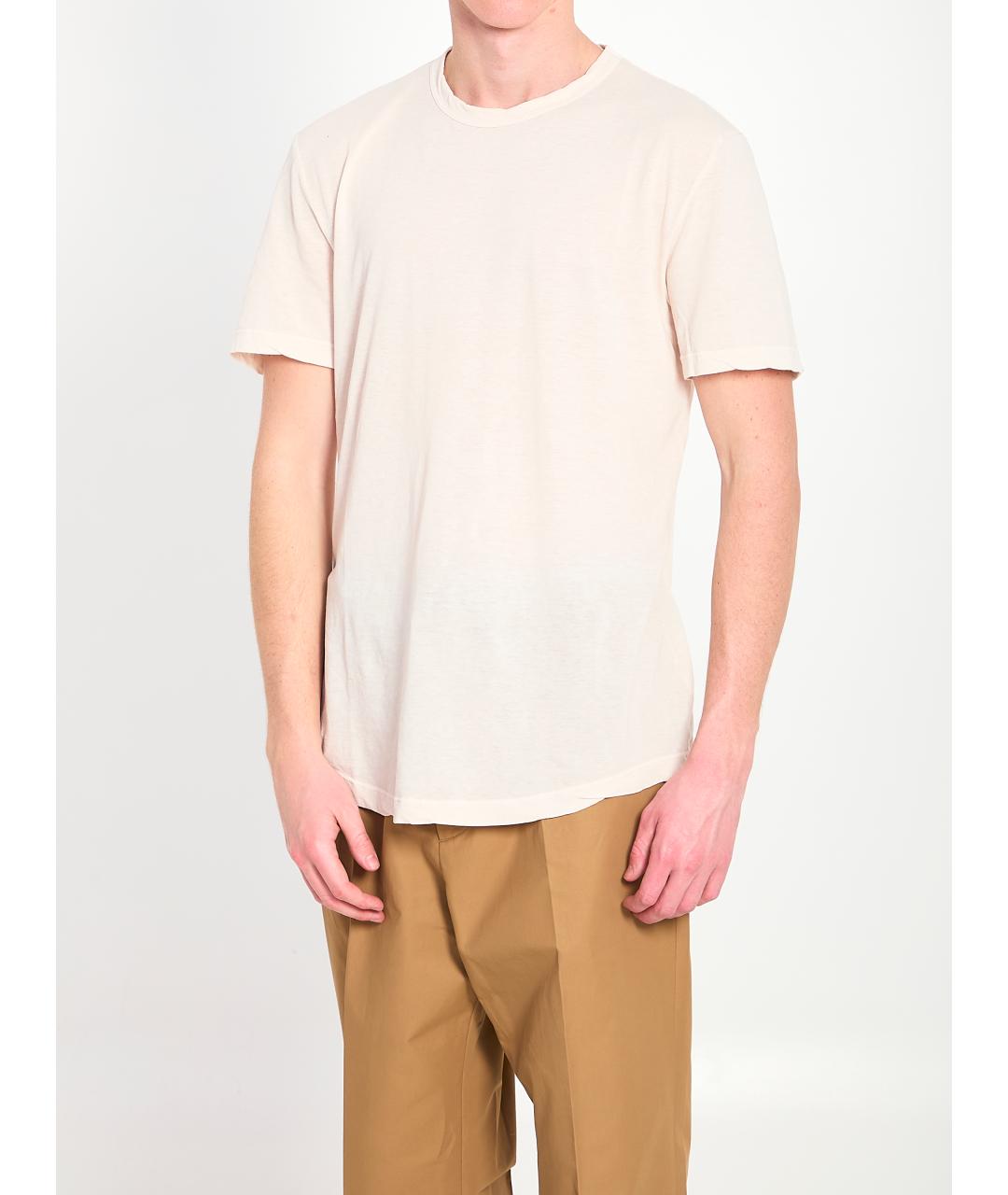JAMES PERSE Бежевая хлопковая футболка, фото 2