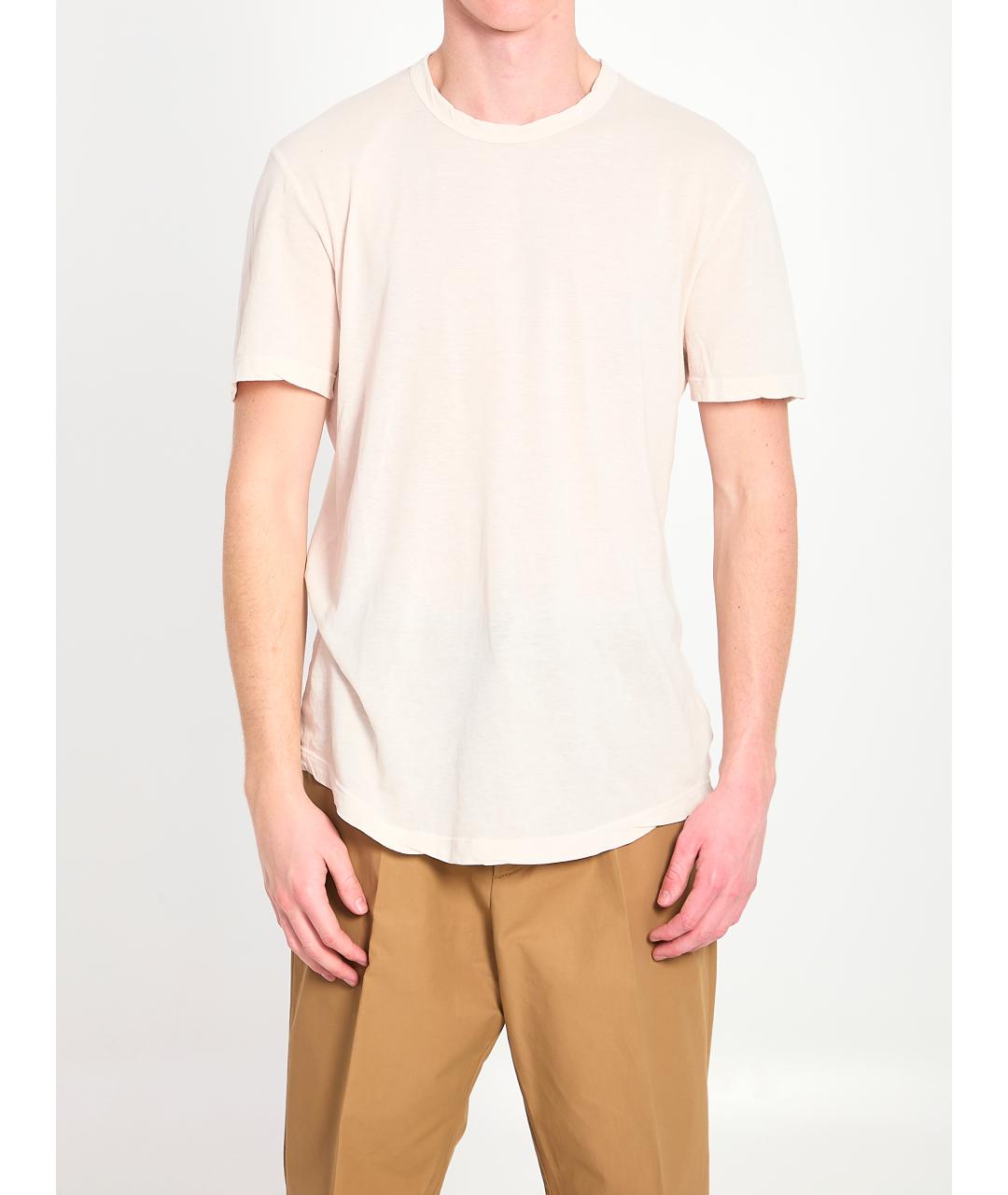 JAMES PERSE Бежевая хлопковая футболка, фото 5