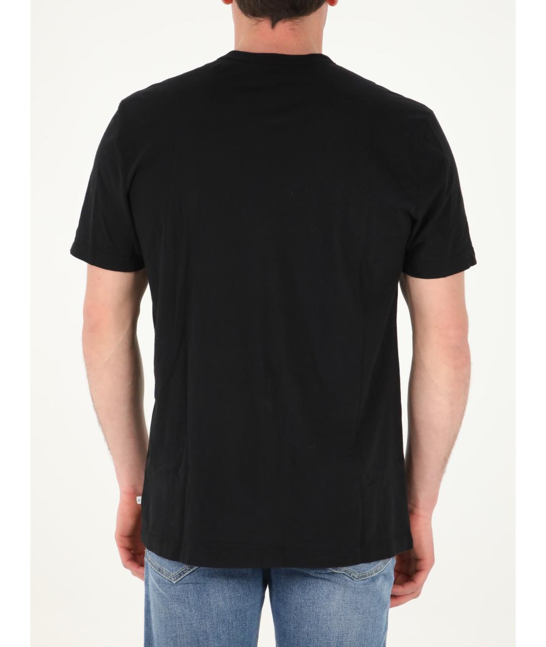 JAMES PERSE Черная хлопковая футболка, фото 4