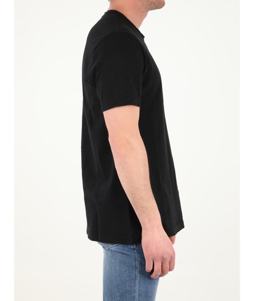 JAMES PERSE Черная хлопковая футболка, фото 3