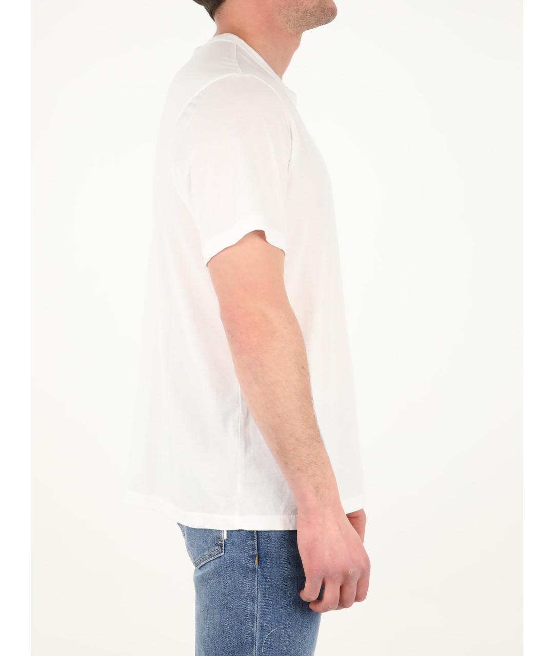 JAMES PERSE Белая хлопковая футболка, фото 3