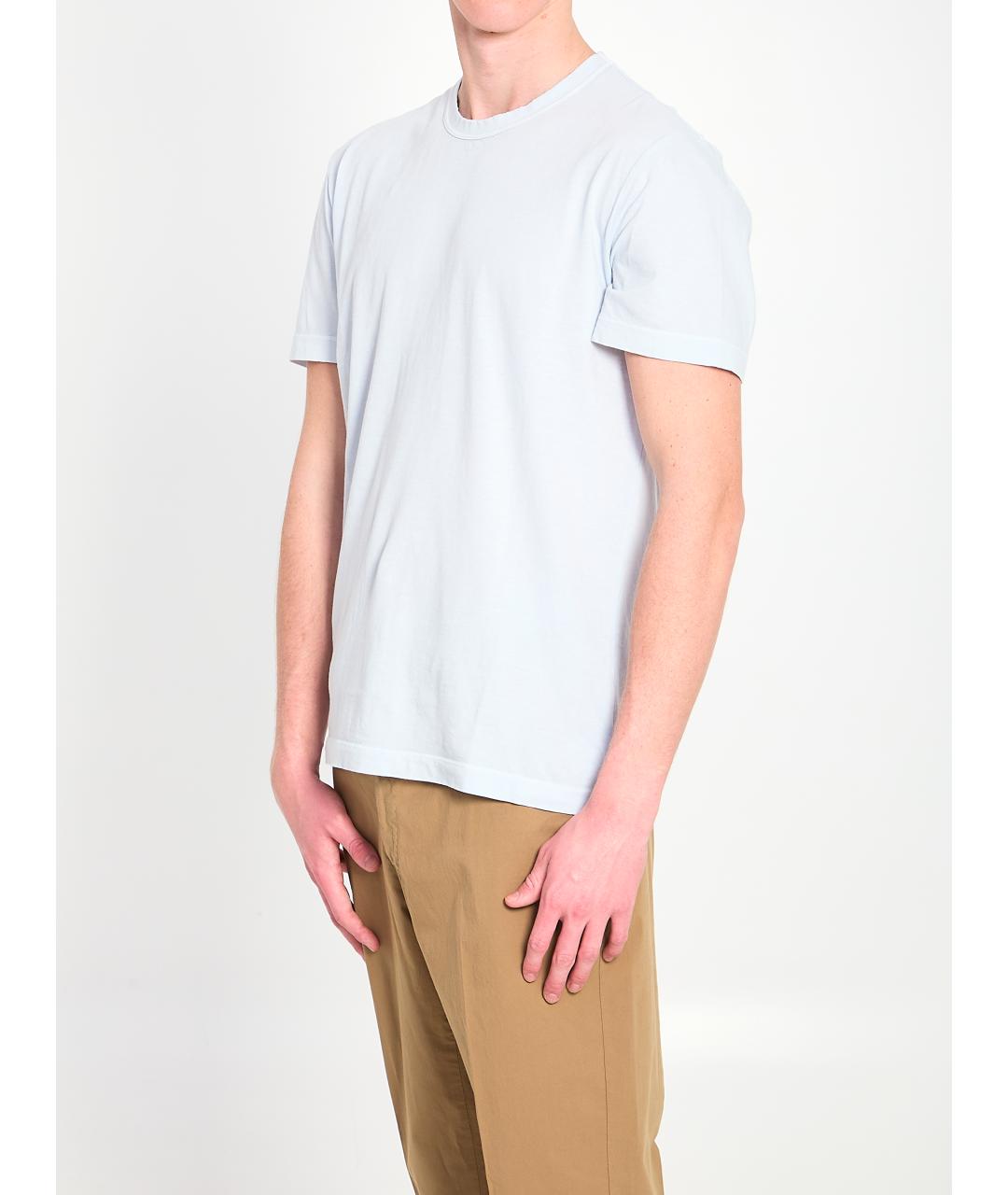 JAMES PERSE Голубая хлопковая футболка, фото 2