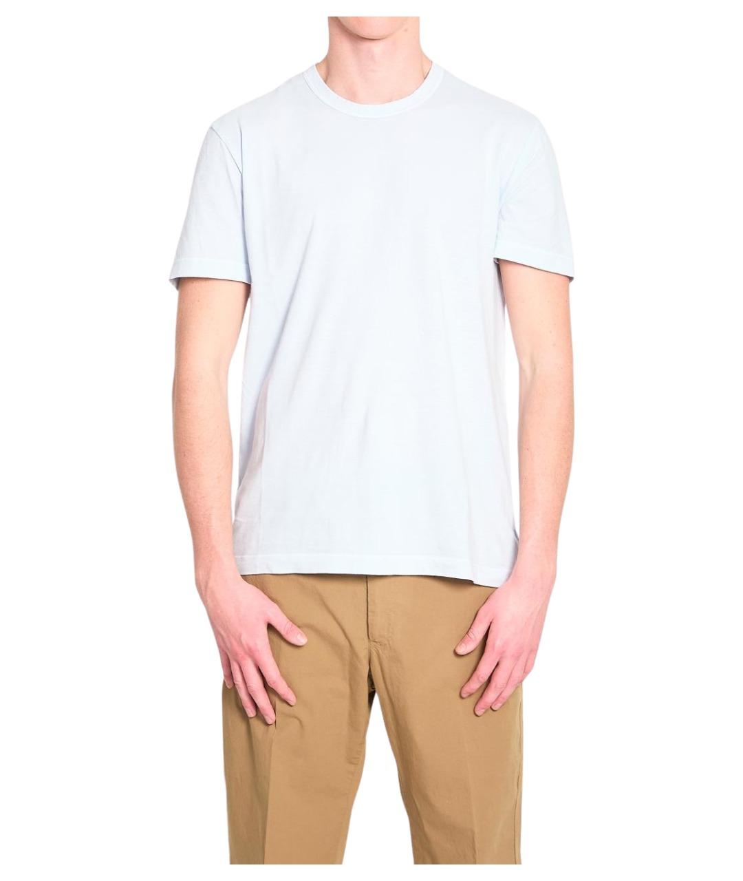 JAMES PERSE Голубая хлопковая футболка, фото 1