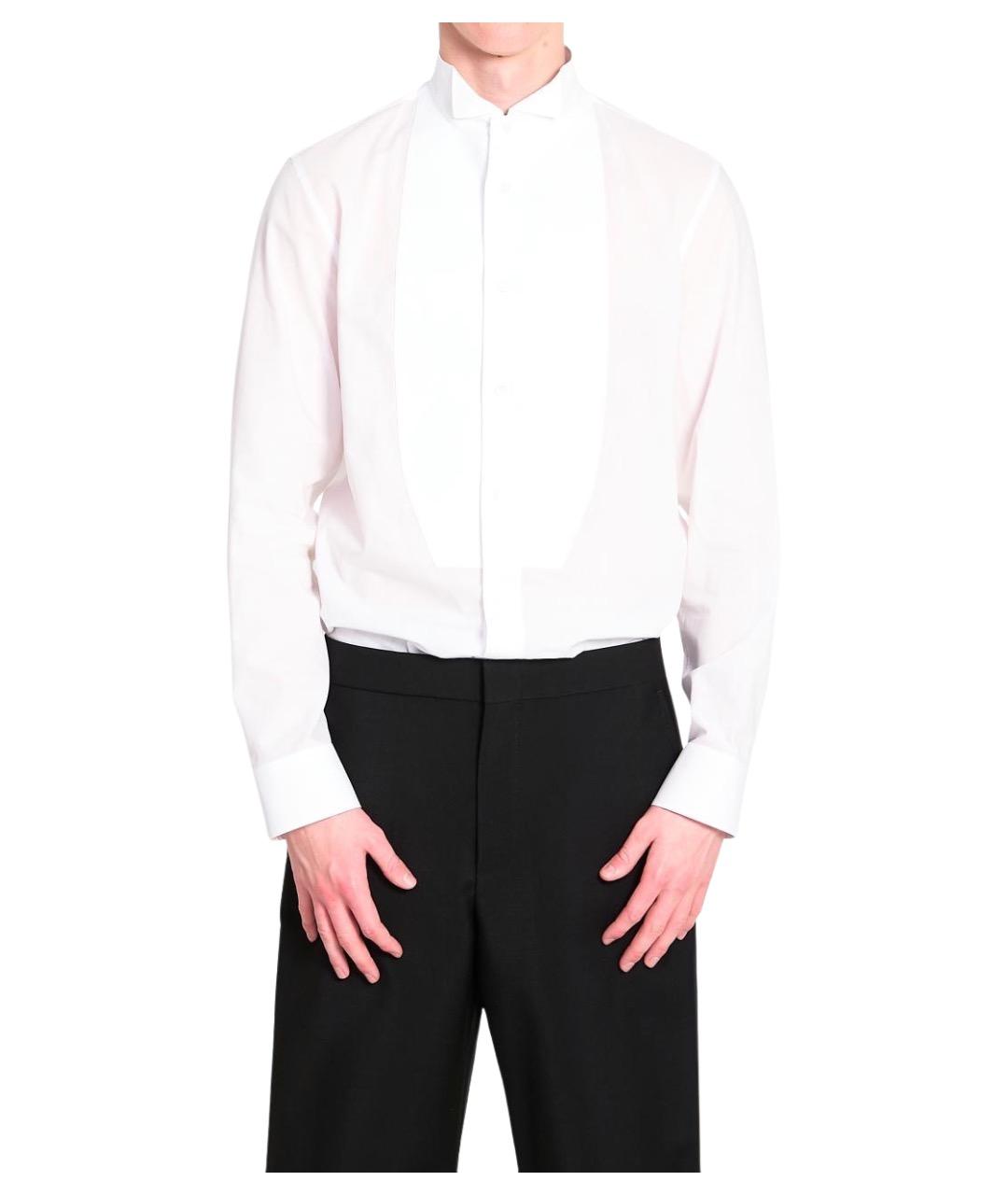 GUCCI Белая хлопковая кэжуал рубашка, фото 1