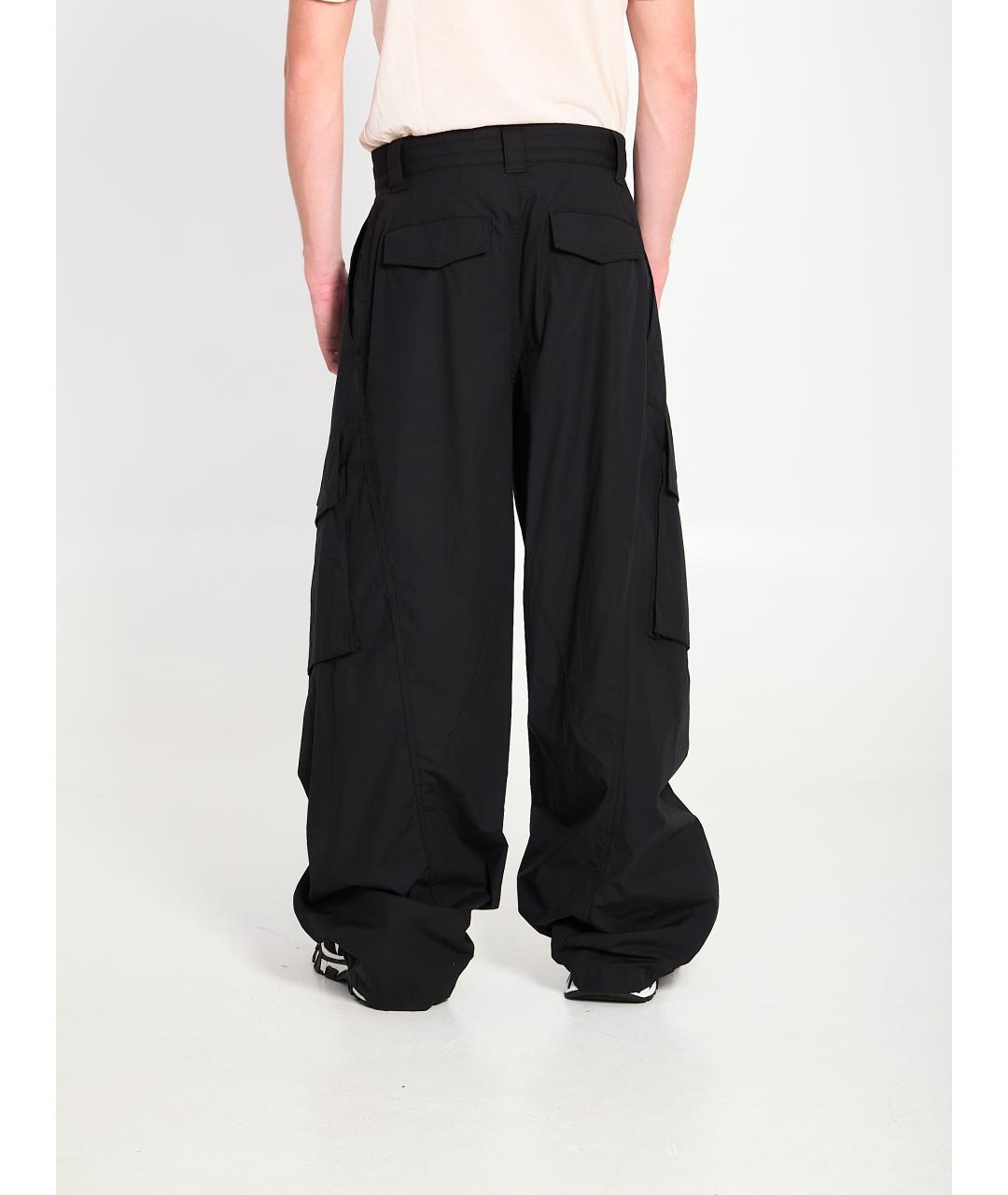 DOLCE&GABBANA Черные хлопковые повседневные брюки, фото 4