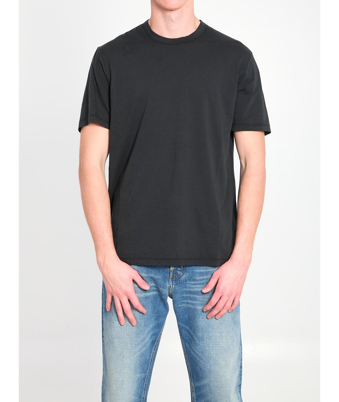 JAMES PERSE Черная хлопковая футболка, фото 5