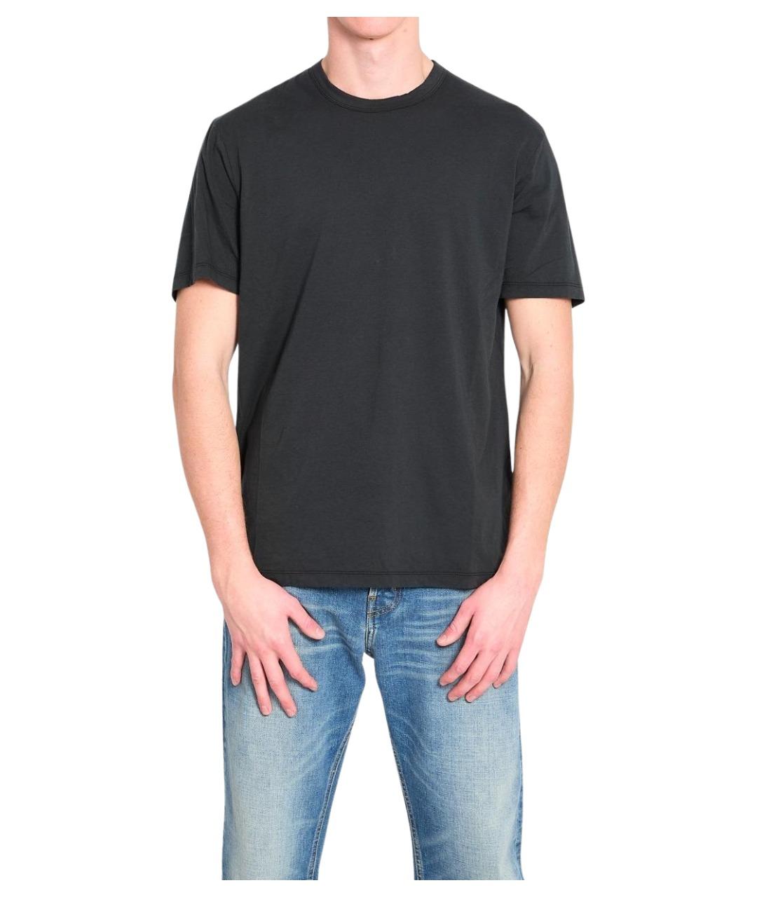 JAMES PERSE Черная хлопковая футболка, фото 1