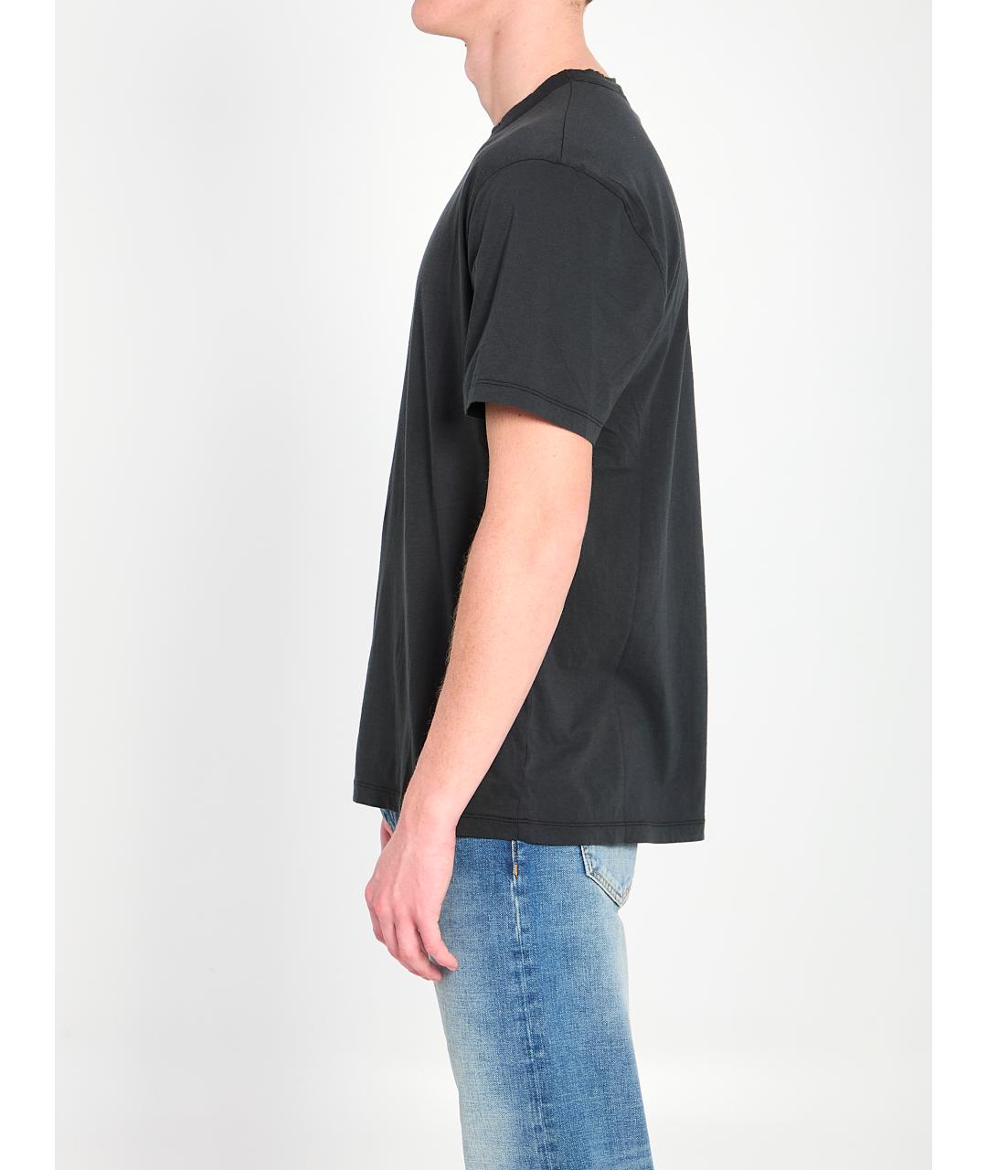 JAMES PERSE Черная хлопковая футболка, фото 3