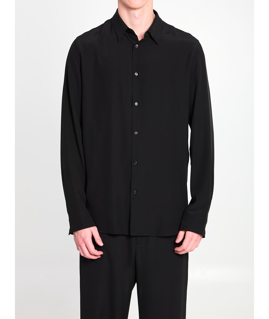 GUCCI Черная шелковая кэжуал рубашка, фото 6