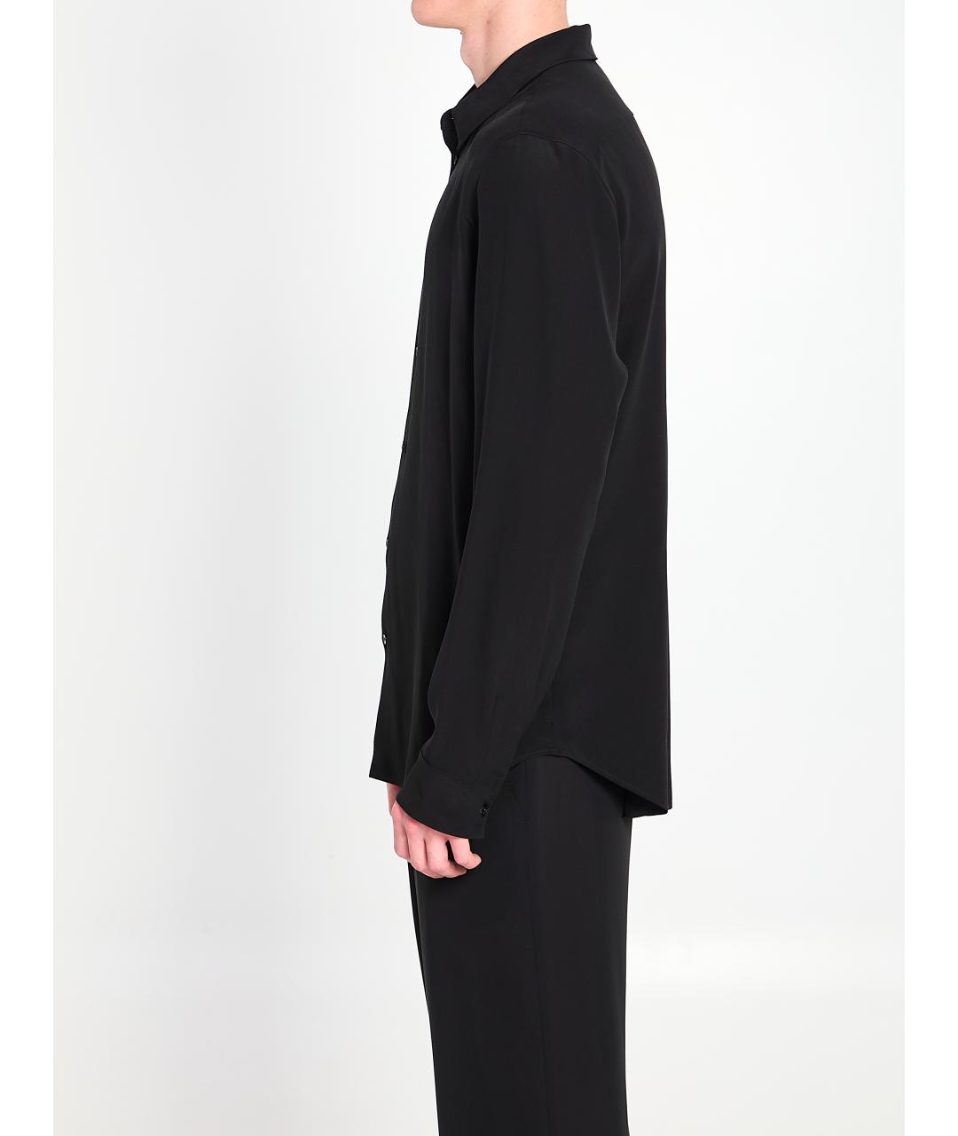 GUCCI Черная шелковая кэжуал рубашка, фото 3