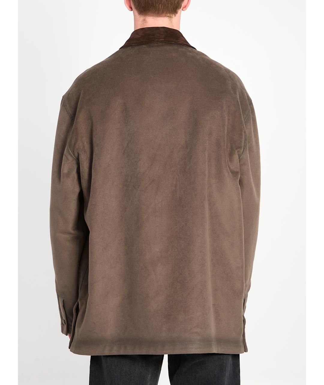 LOEWE Коричневая хлопковая куртка, фото 4