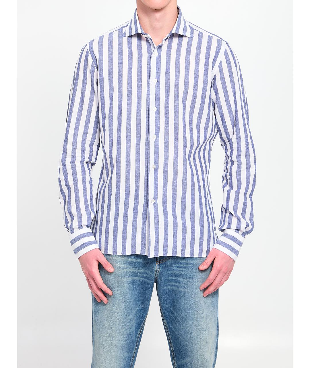 BORRIELLO Хлопковая кэжуал рубашка, фото 5