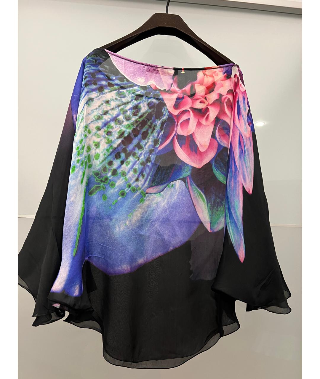 ROBERTO CAVALLI Мульти шелковая блузы, фото 2