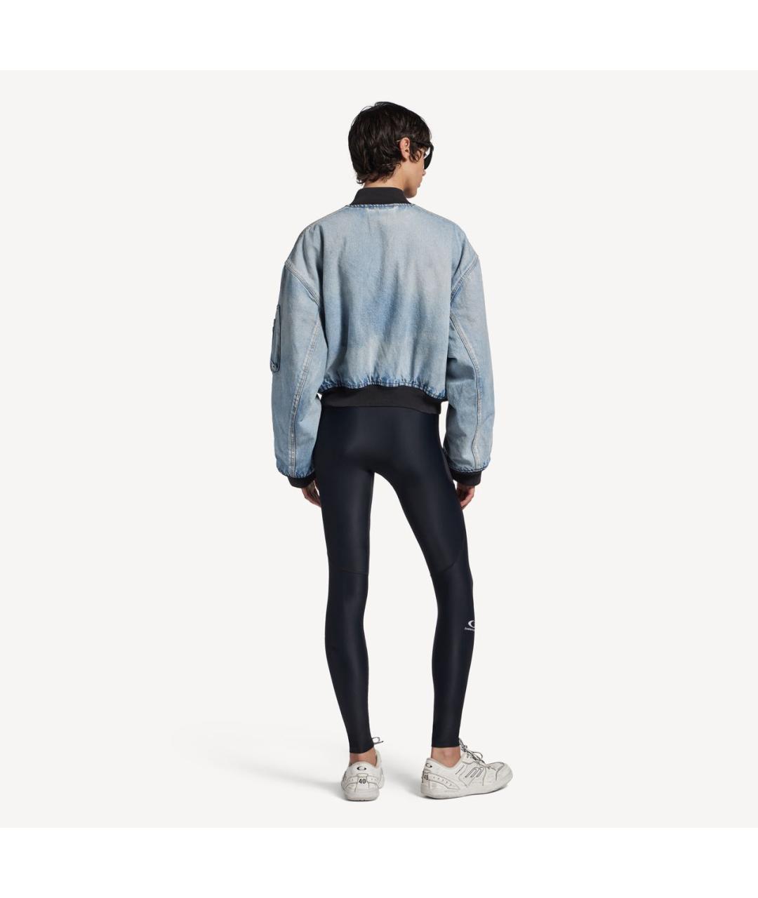 BALENCIAGA Голубая хлопковая куртка, фото 3