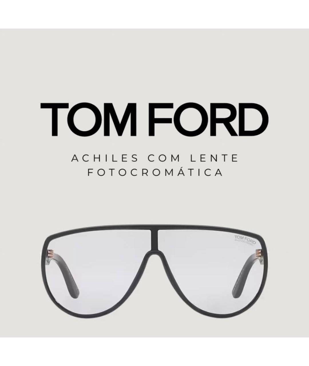 TOM FORD Черные пластиковые солнцезащитные очки, фото 4