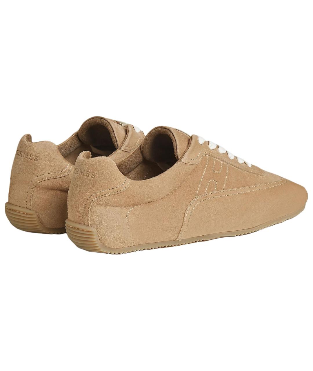 HERMES Кожаные низкие кроссовки / кеды, фото 4