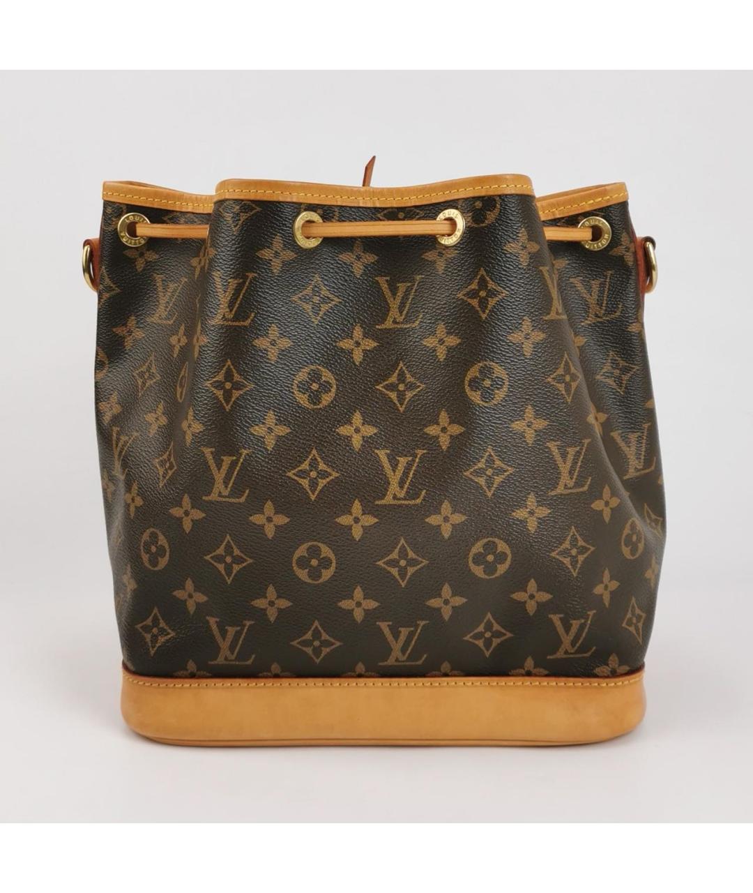 LOUIS VUITTON Коричневая кожаная сумка через плечо, фото 4