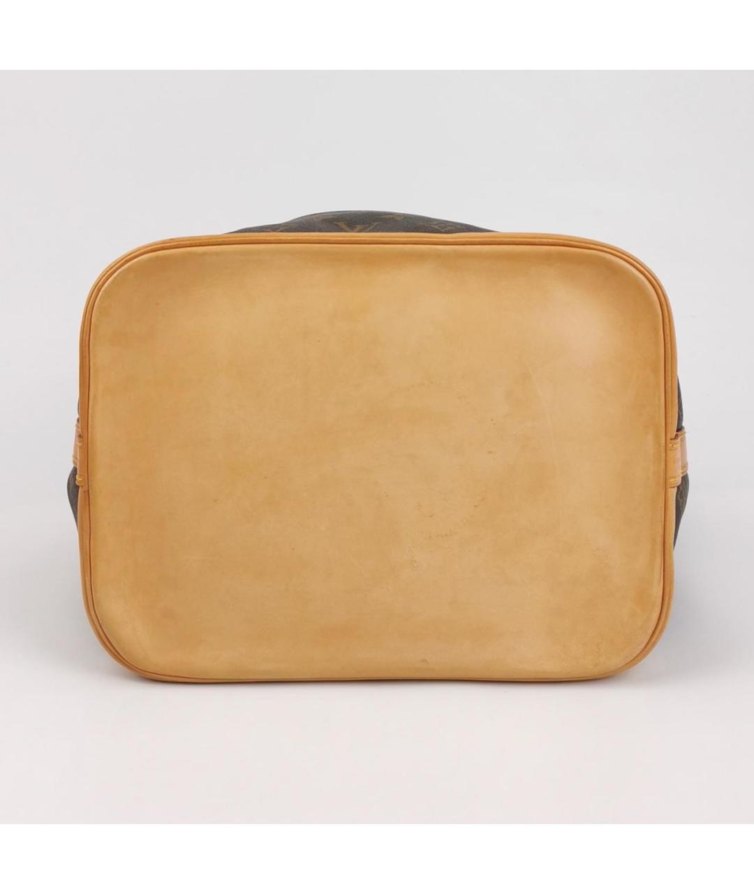 LOUIS VUITTON Коричневая кожаная сумка через плечо, фото 5