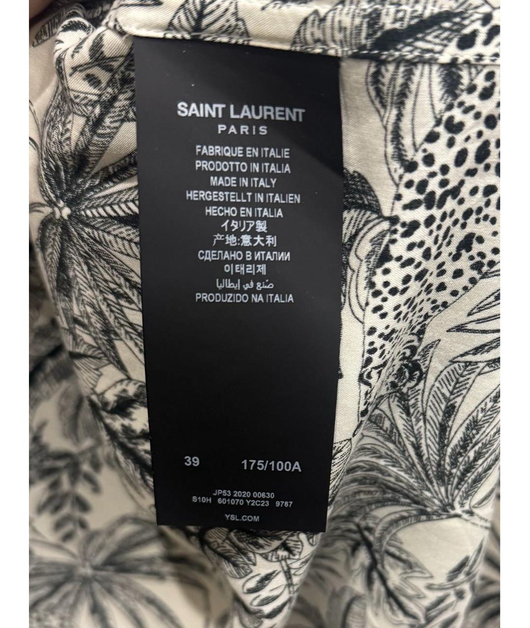 SAINT LAURENT Черная кэжуал рубашка, фото 4
