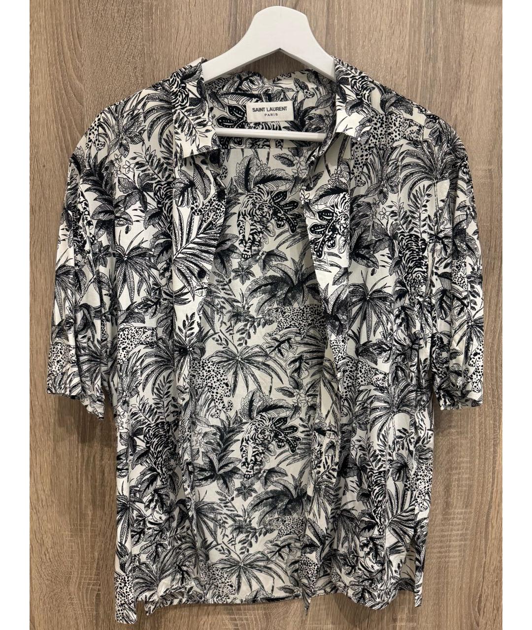 SAINT LAURENT Черная кэжуал рубашка, фото 5