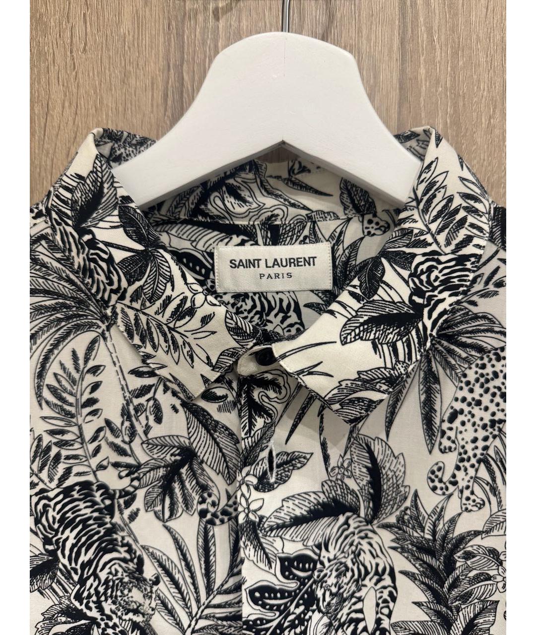 SAINT LAURENT Черная кэжуал рубашка, фото 3