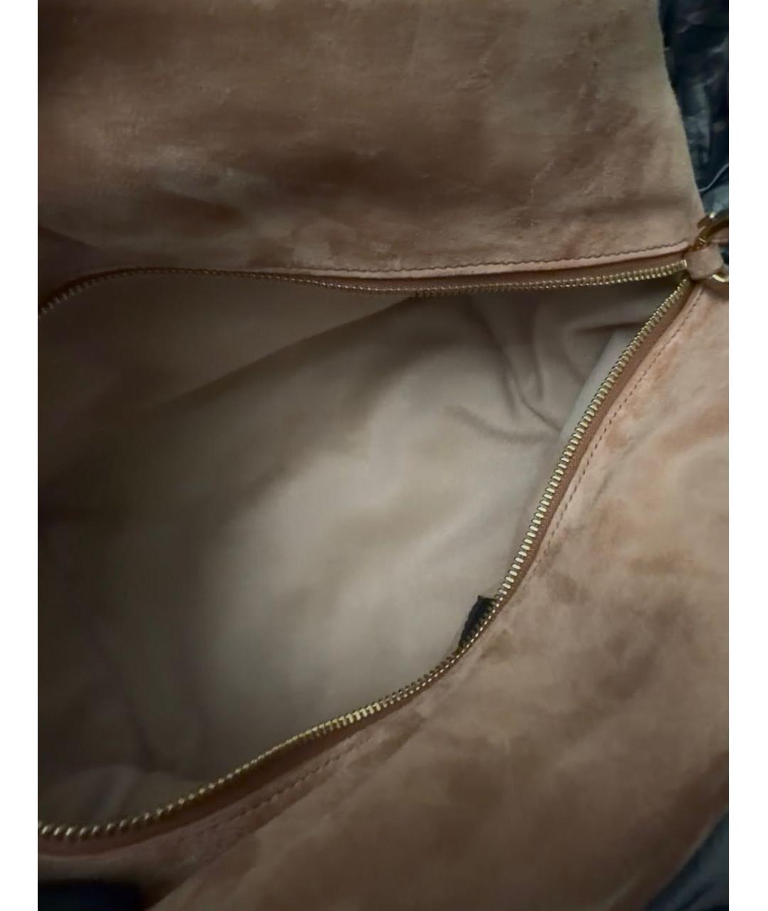 LORO PIANA Коралловая замшевая сумка через плечо, фото 6