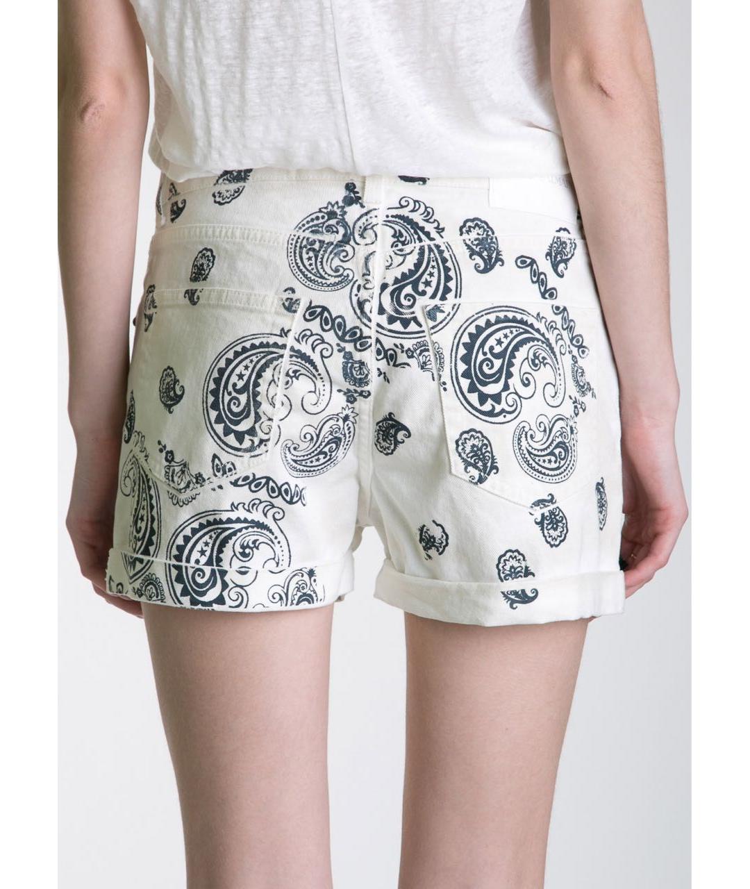 PIERRE BALMAIN Белые хлопко-эластановые шорты, фото 3