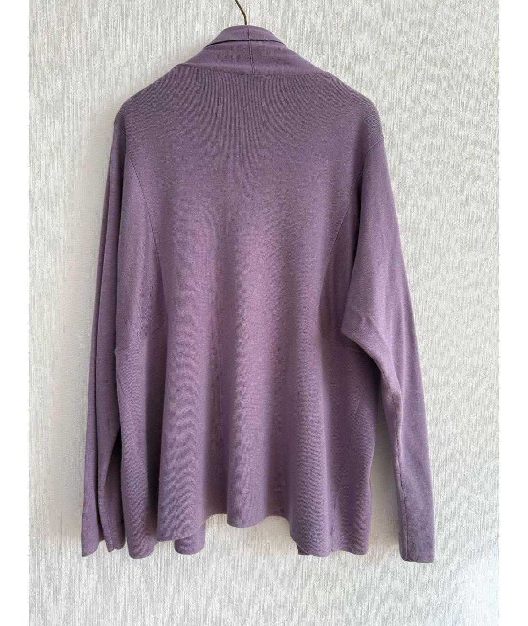 ARMANI COLLEZIONI Фиолетовый шелковый кардиган, фото 2