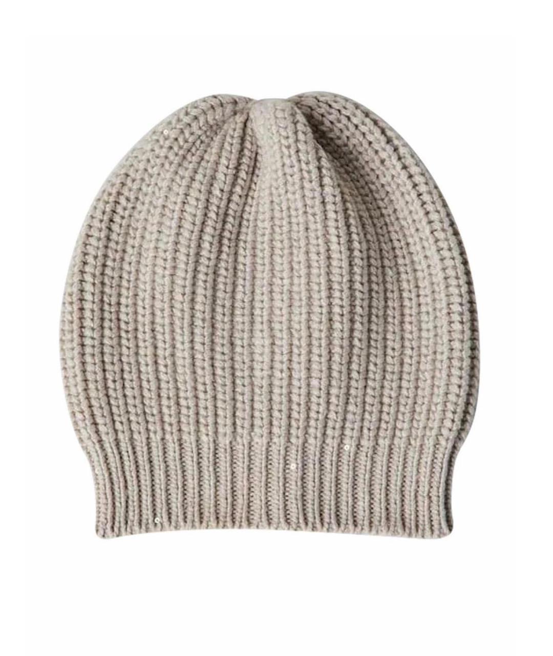 BRUNELLO CUCINELLI Бежевая кашемировая шапка, фото 1