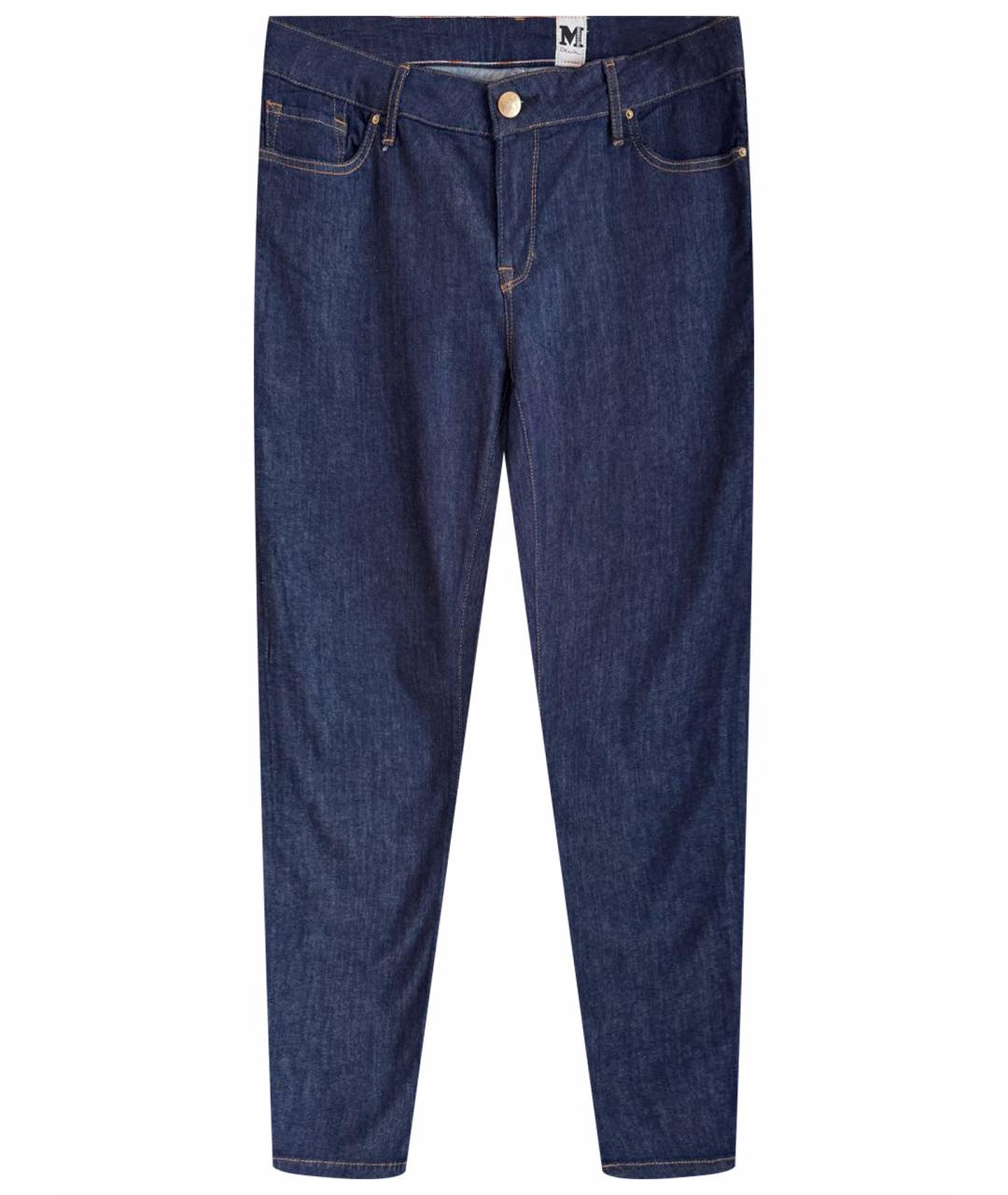 MISSONI Темно-синие хлопко-эластановые прямые джинсы, фото 1