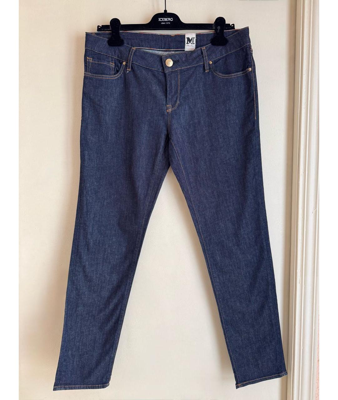 MISSONI Темно-синие хлопко-эластановые прямые джинсы, фото 9