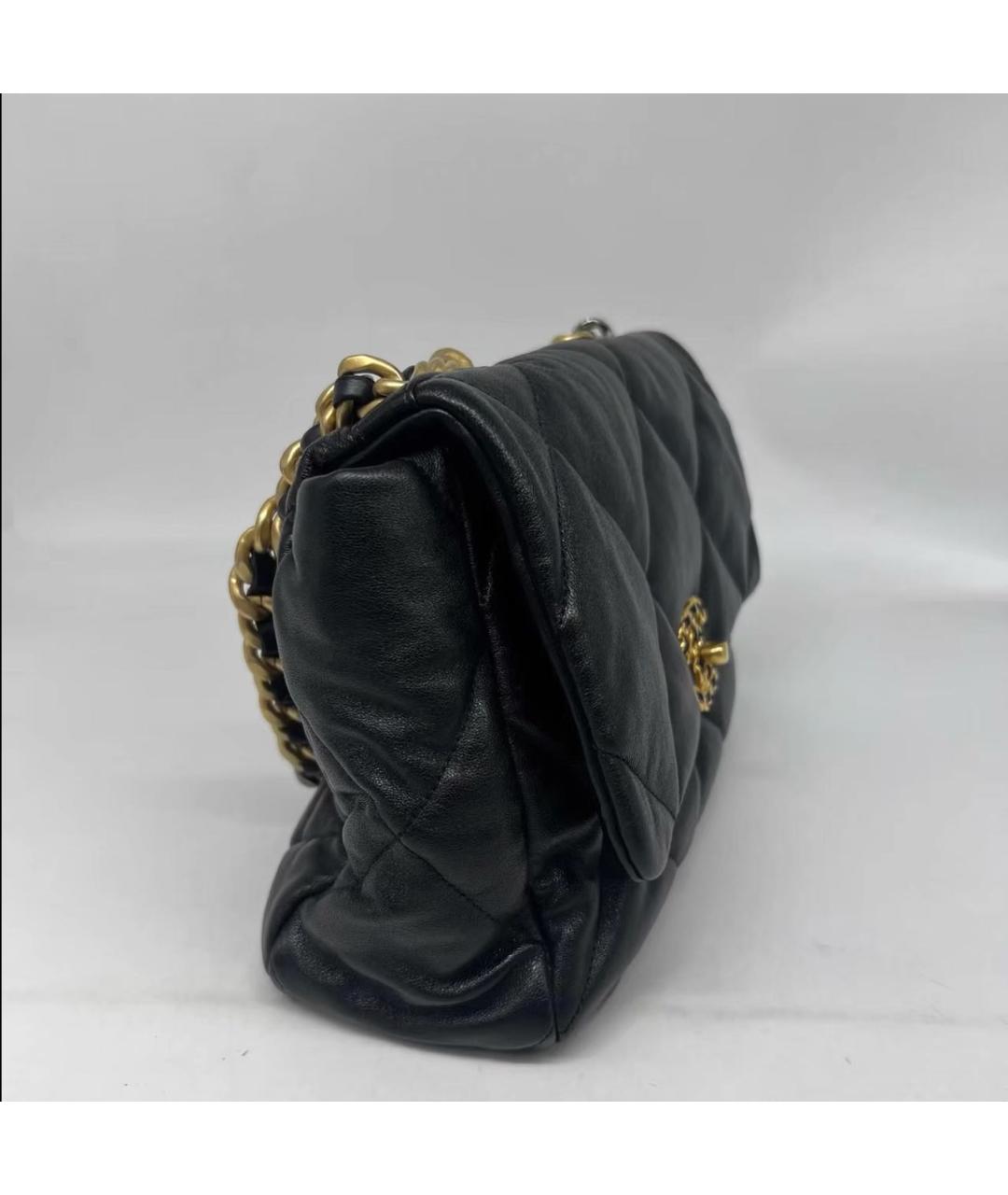 CHANEL Черная кожаная сумка через плечо, фото 3