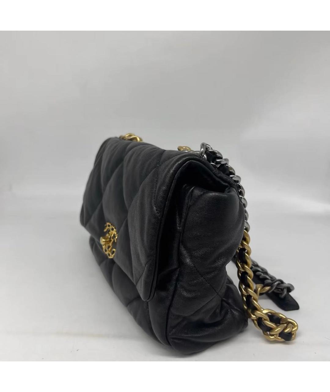 CHANEL Черная кожаная сумка через плечо, фото 2