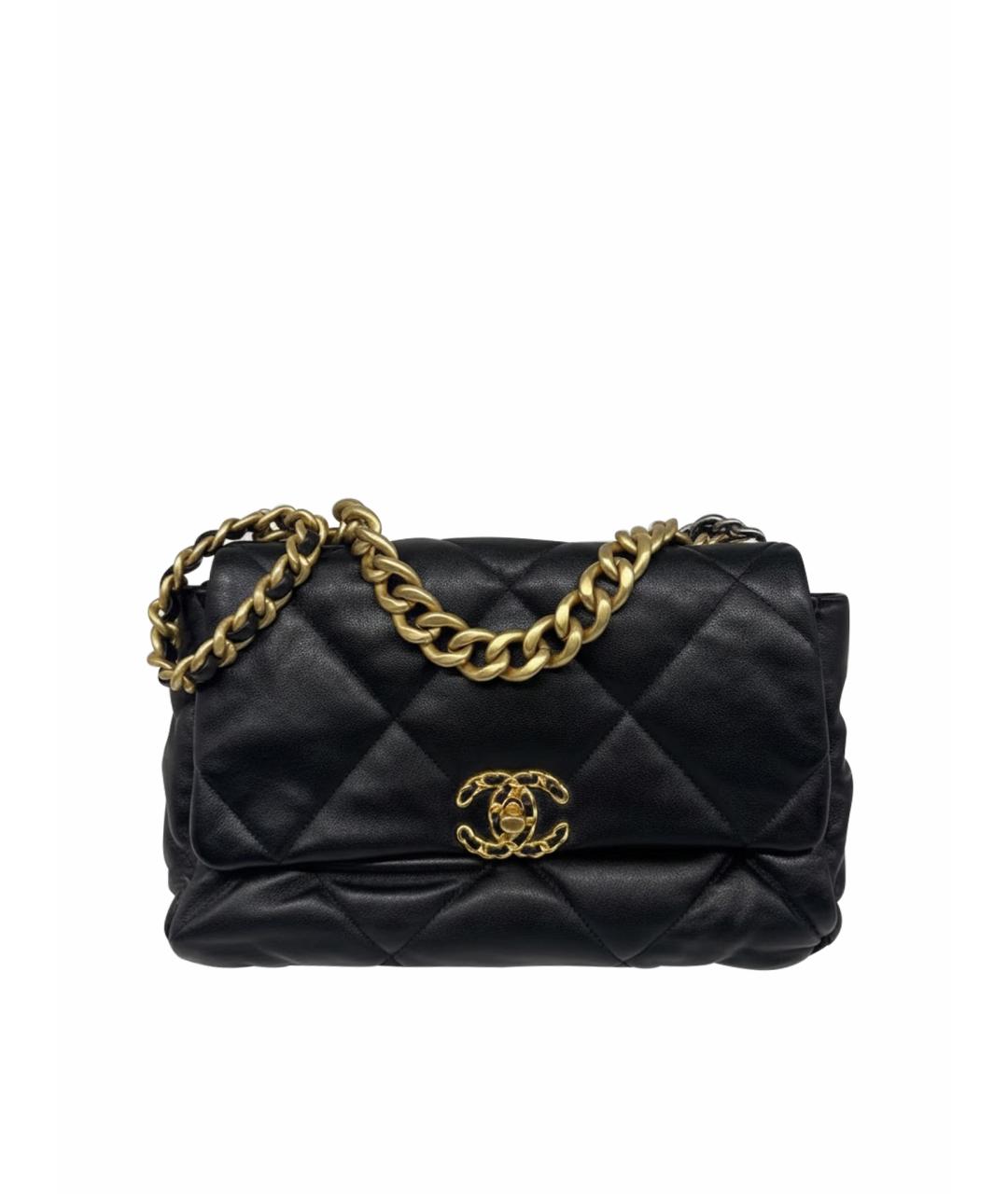 CHANEL Черная кожаная сумка через плечо, фото 1
