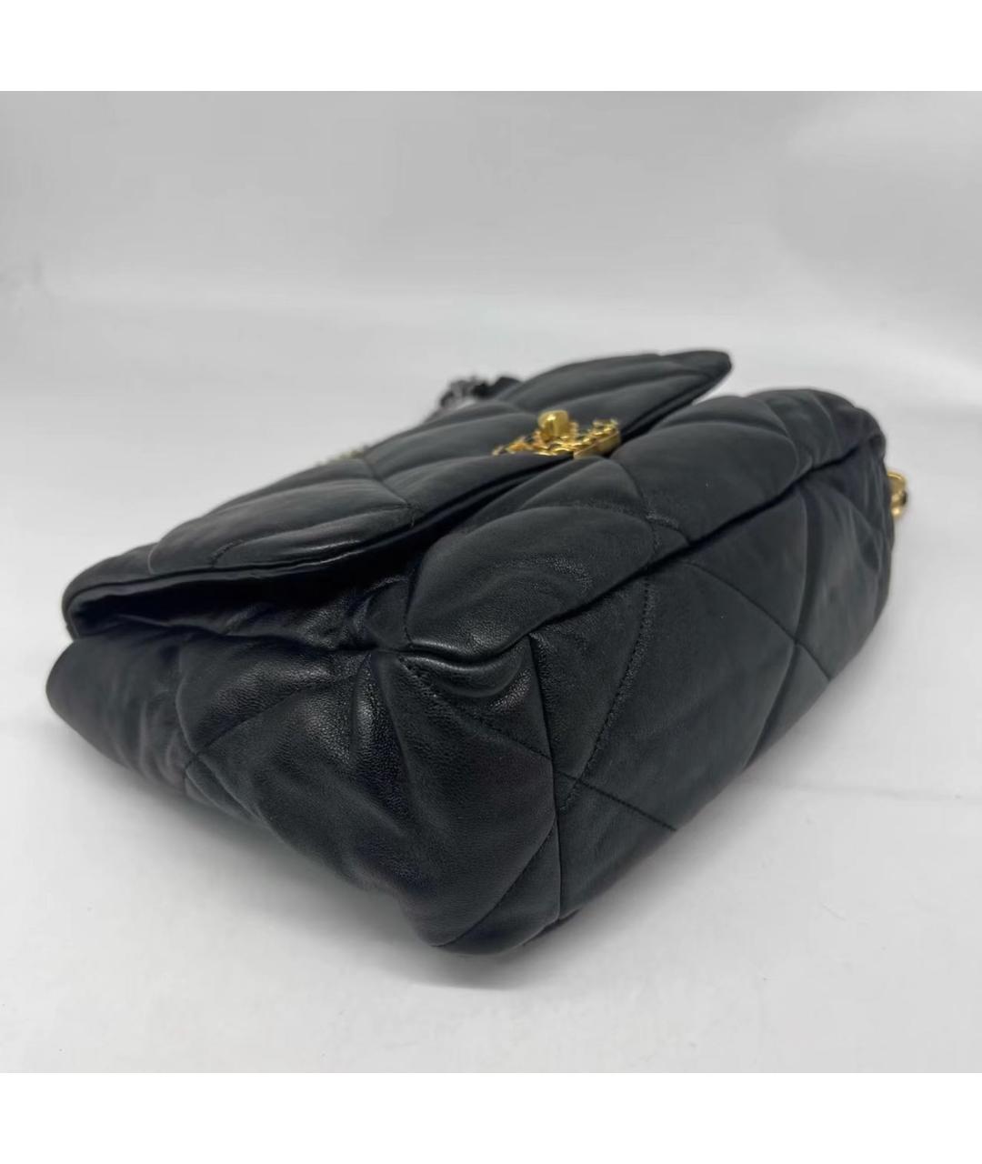 CHANEL Черная кожаная сумка через плечо, фото 8