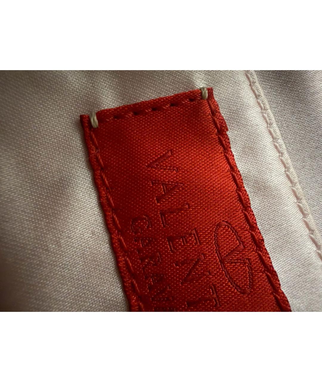 VALENTINO Бежевая тканевая сумка с короткими ручками, фото 7