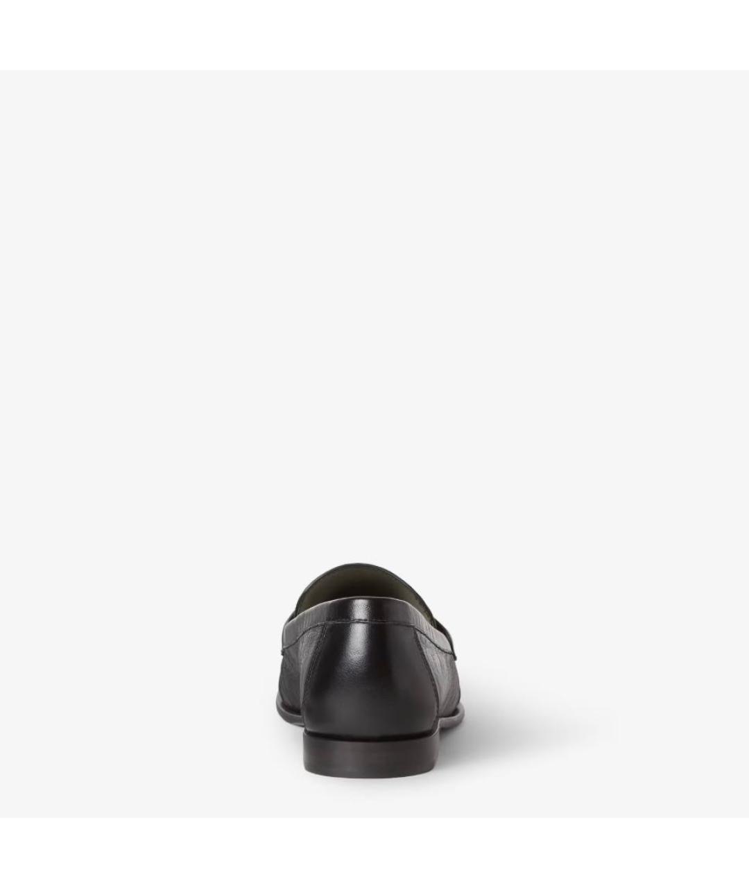FENDI Черные кожаные лоферы, фото 3