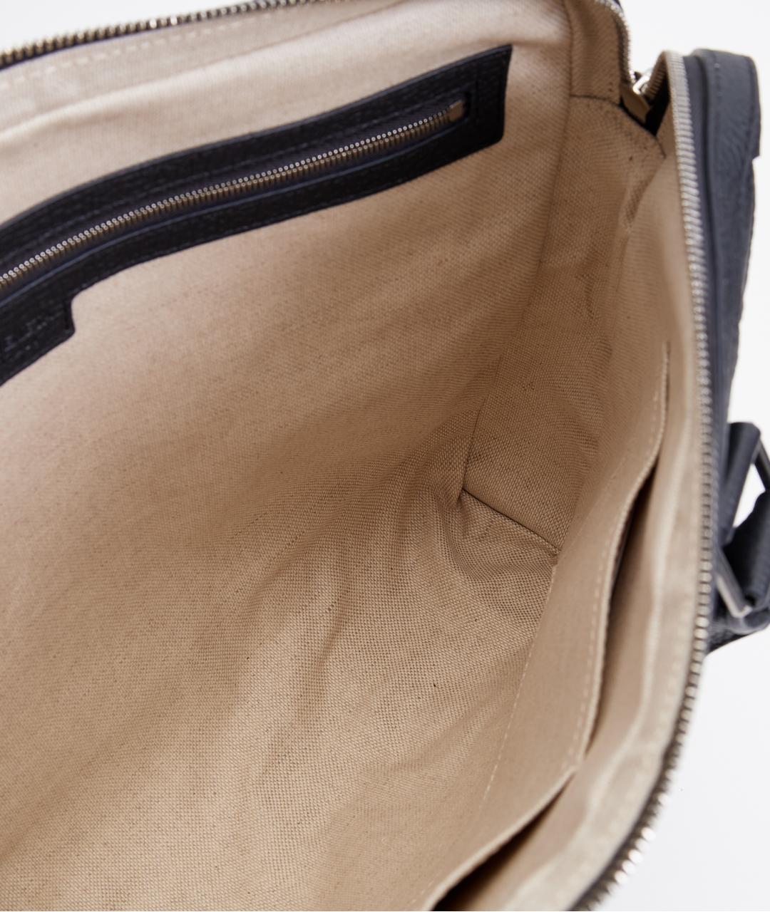 BOTTEGA VENETA Черный кожаный портфель, фото 6