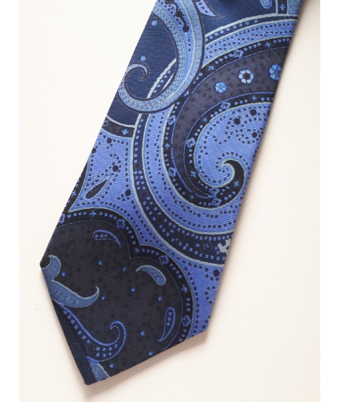 ETRO Синий шелковый галстук, фото 4
