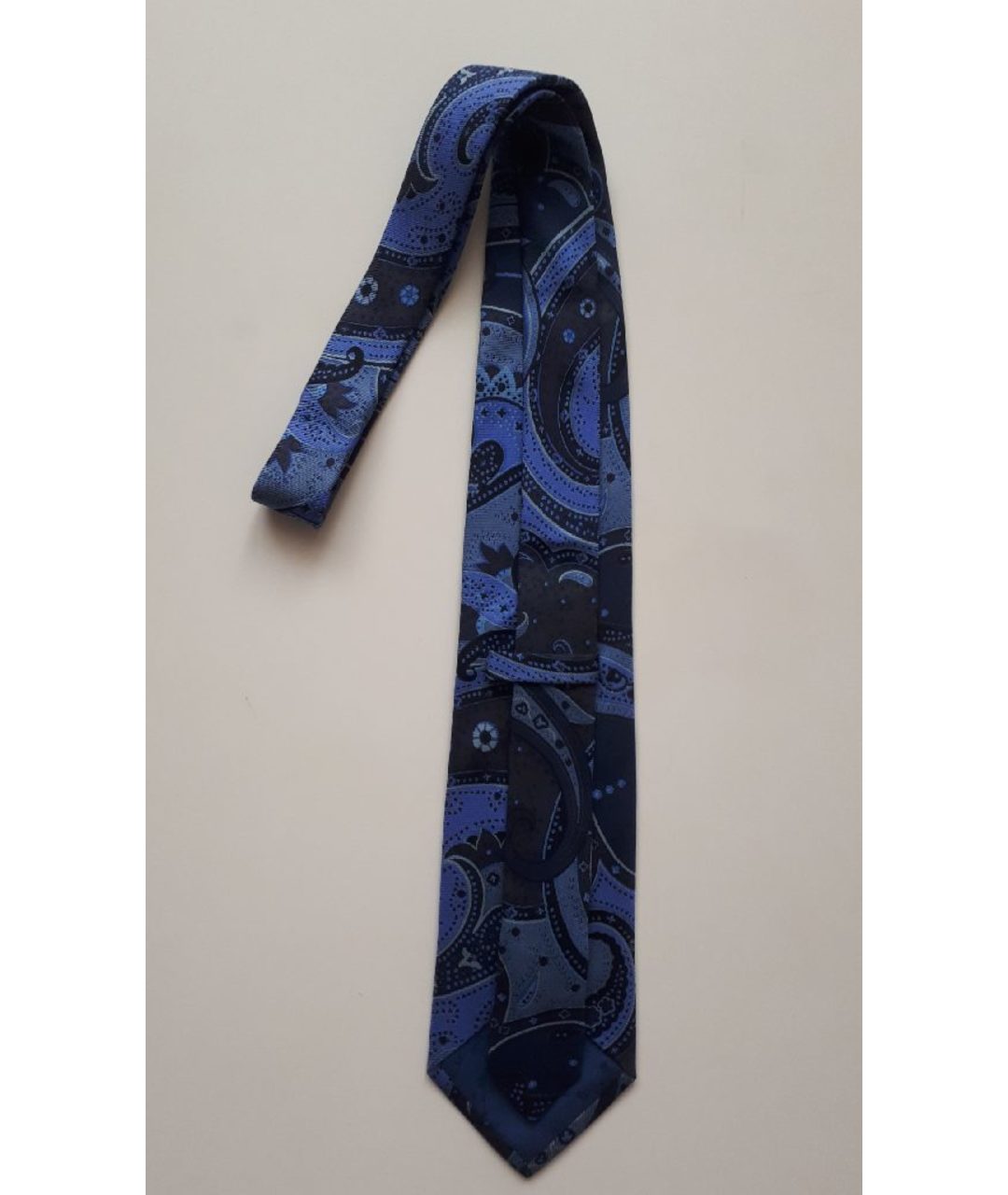 ETRO Синий шелковый галстук, фото 3