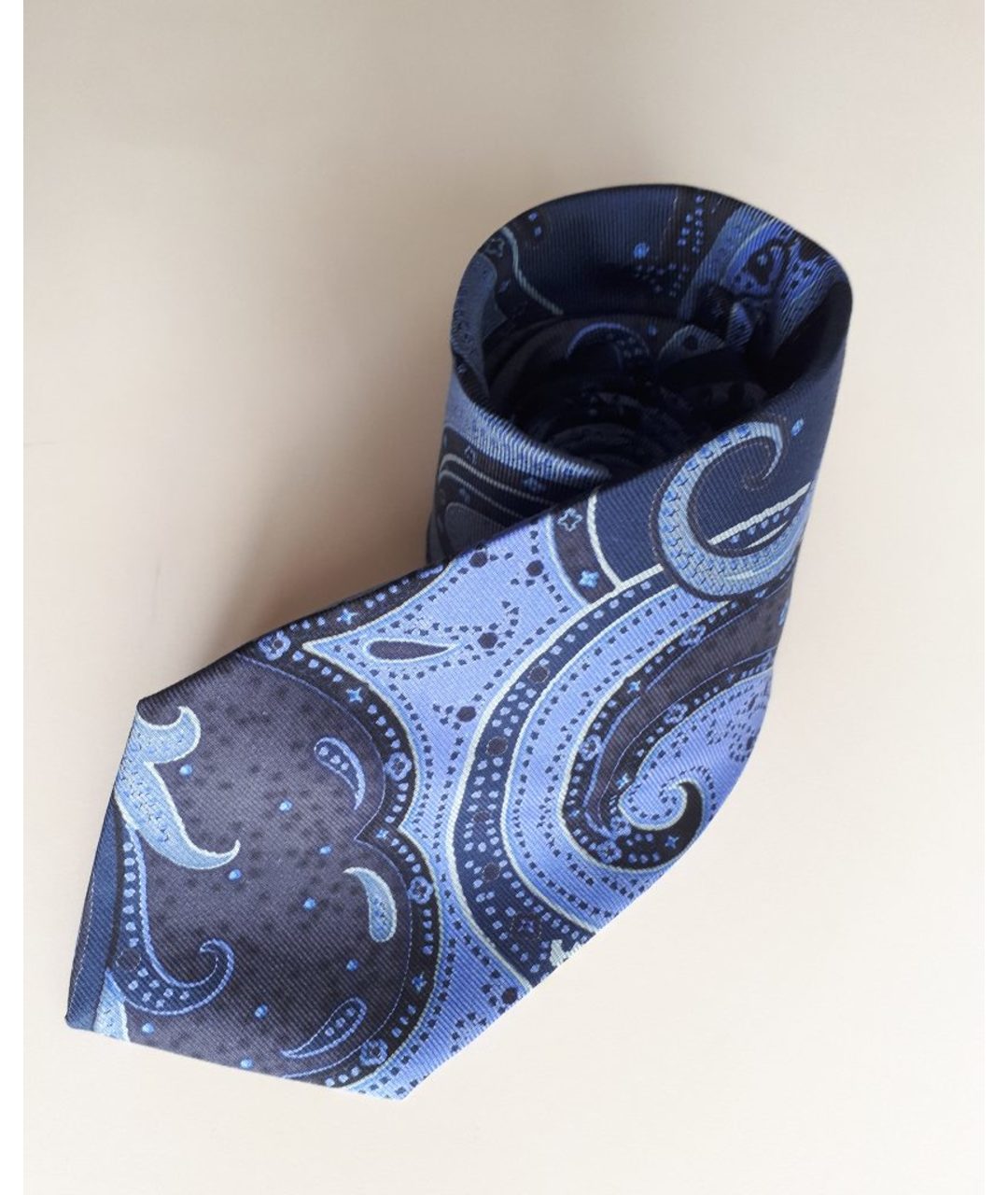 ETRO Синий шелковый галстук, фото 5