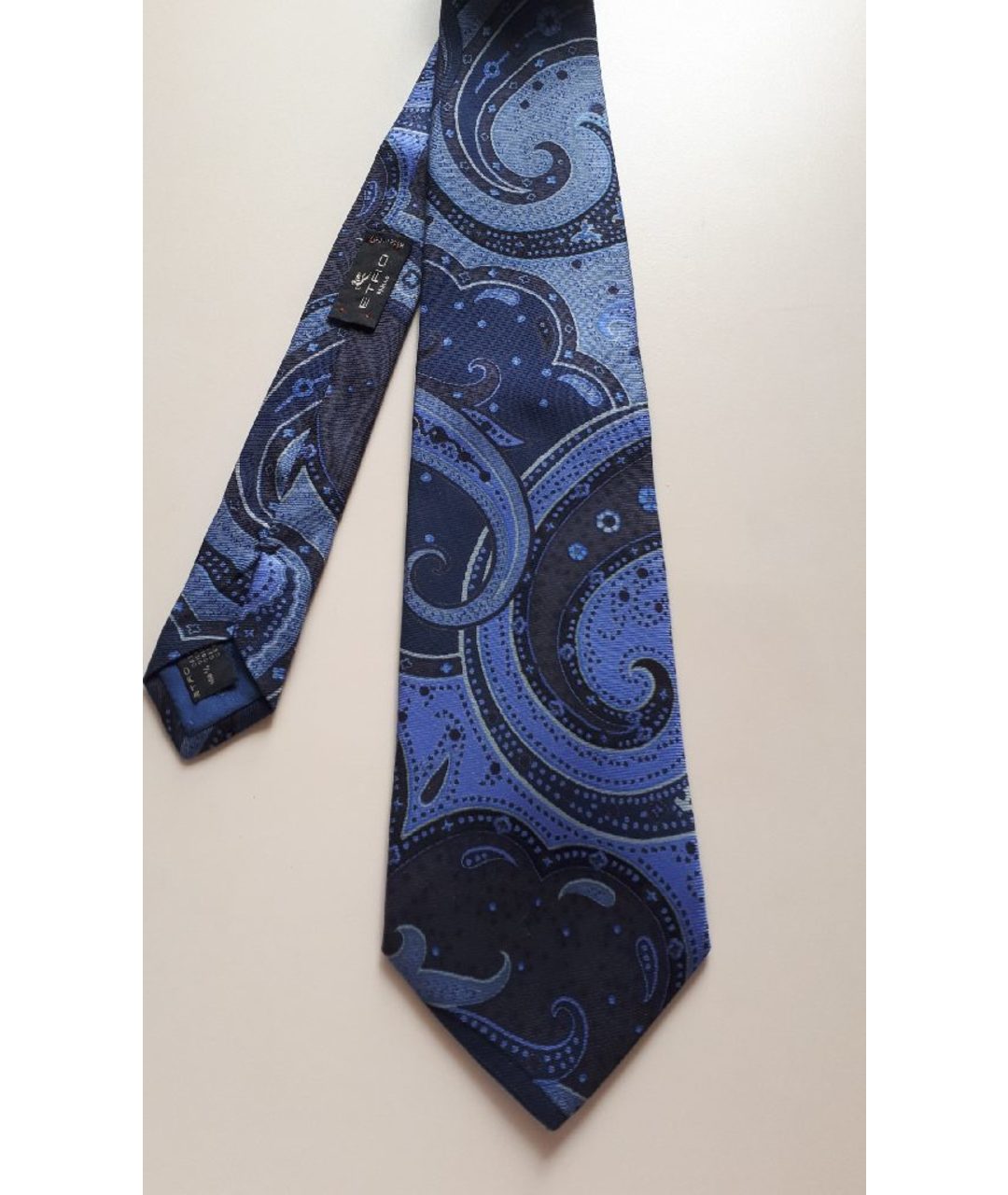 ETRO Синий шелковый галстук, фото 2