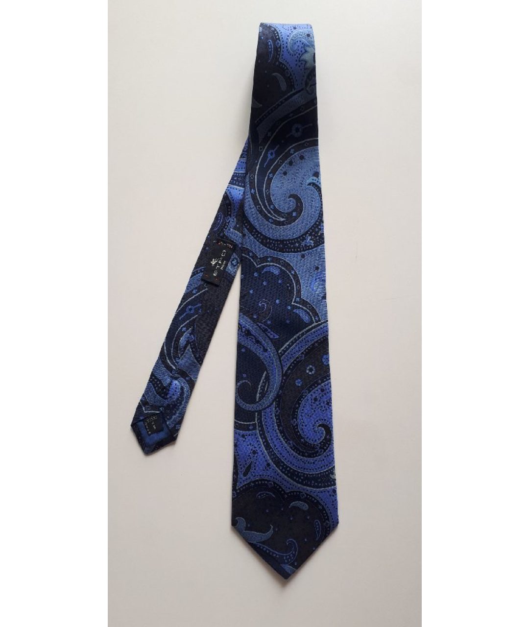 ETRO Синий шелковый галстук, фото 8