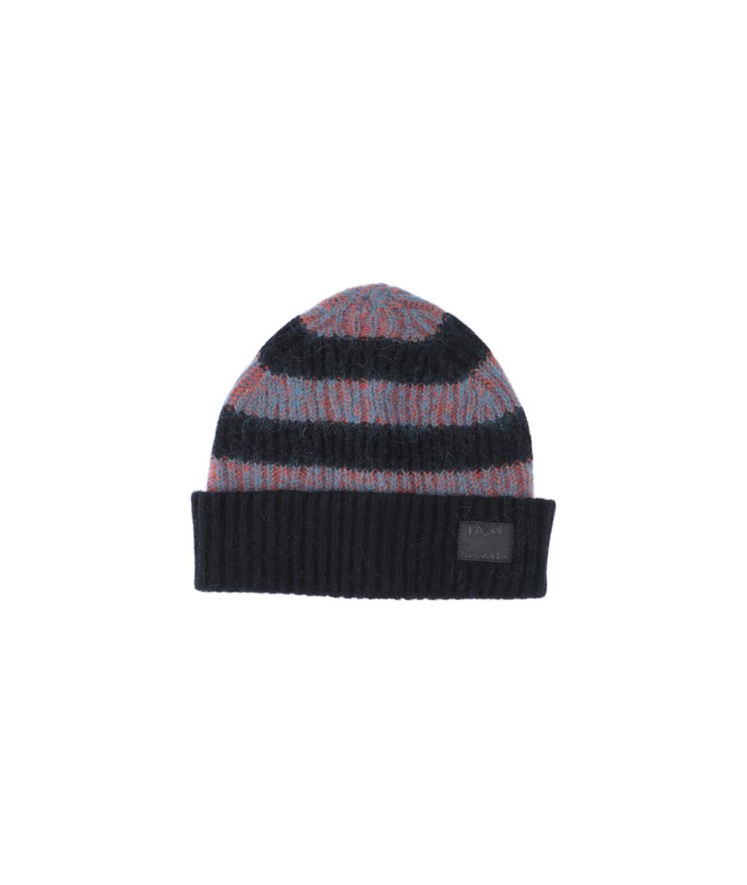 PAUL SMITH Мульти шерстяная шапка, фото 4