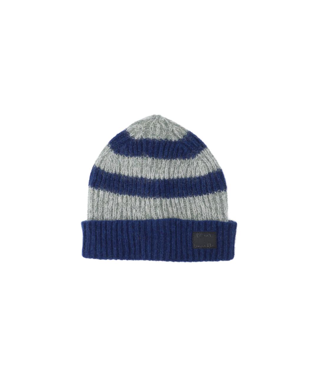 PAUL SMITH Синяя шерстяная шапка, фото 4