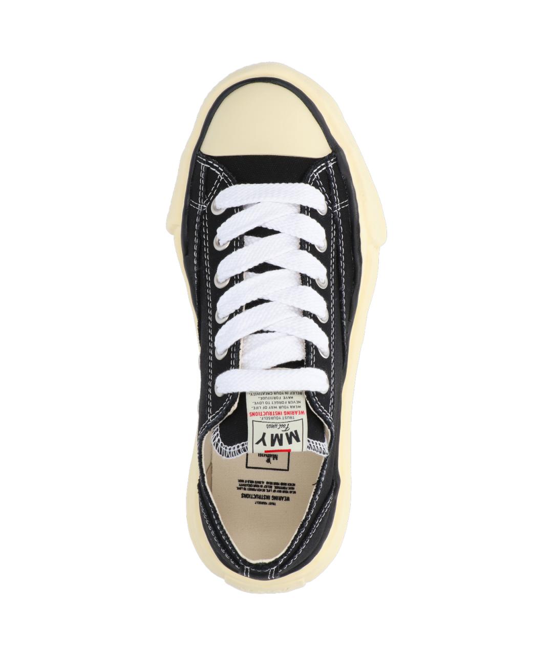 MAISON MIHARA YASUHIRO Черные текстильные кеды, фото 5