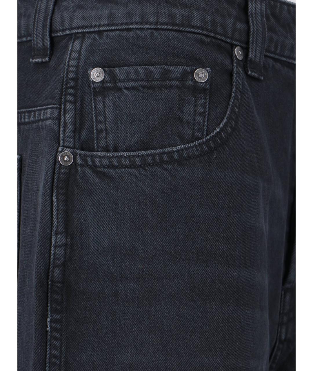 KHAITE Черные хлопковые джинсы клеш, фото 4