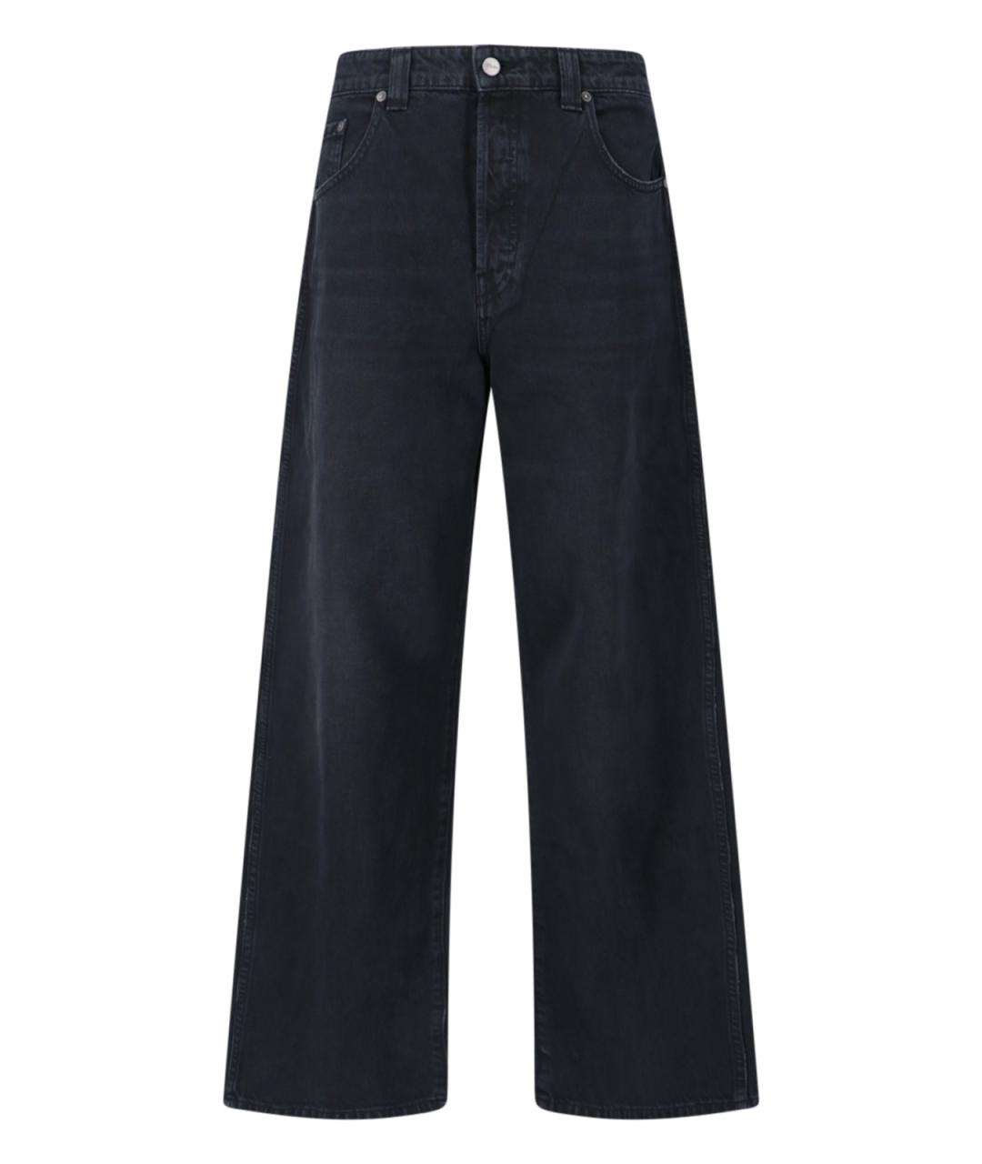 KHAITE Черные хлопковые джинсы клеш, фото 1